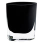 8" Black Bud Lead Free Crystal Table Vase