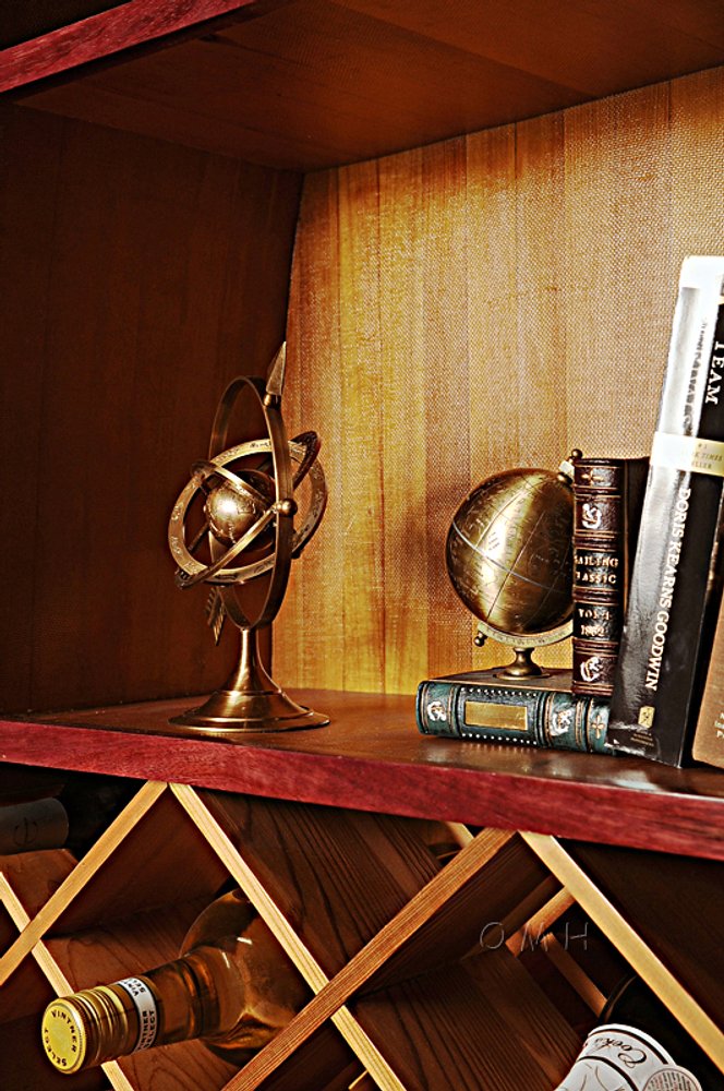 8" Bronze Metal Armillary Sphere Tabletop Sculpture