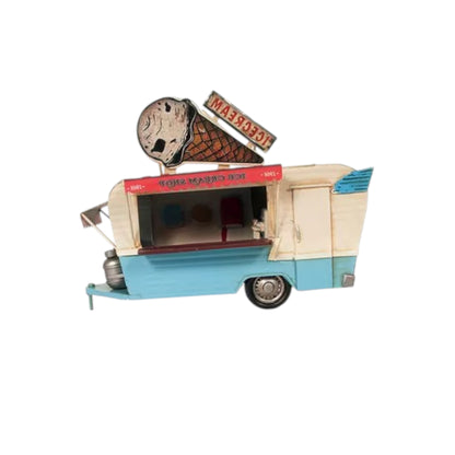 Ice Cream Trailer Metal Model