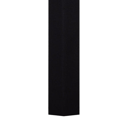 47" Gray And Black Rounded Metal Three Leg Base Dining Table