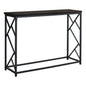 44" Brown And Black Frame Console Table