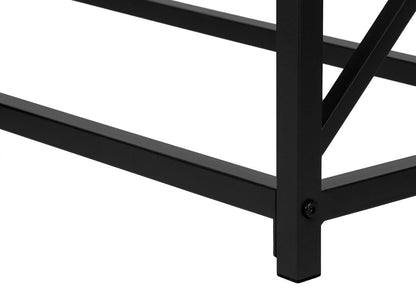 44" Brown And Black Frame Console Table