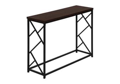 44" Brown And Black Frame Console Table