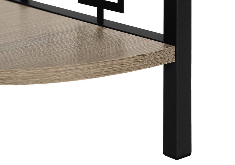 Taupe Metal Four Tier Corner Bookcase
