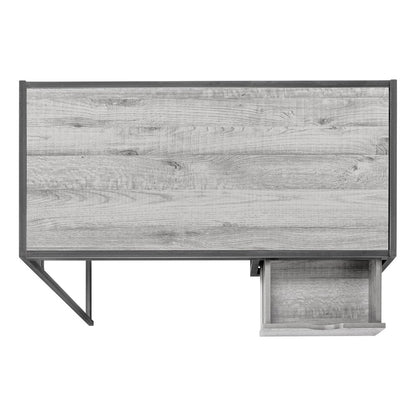 42" Gray and Dark Gray Computer Desk