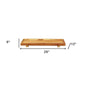 29" Natural Teak Wood Bath Tray And Seat