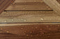 17" Brown Teak Corner Shower Bench With Shelf