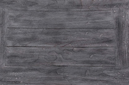 18" Gray Solid Wood Rectangular Shower Bench With Shelf