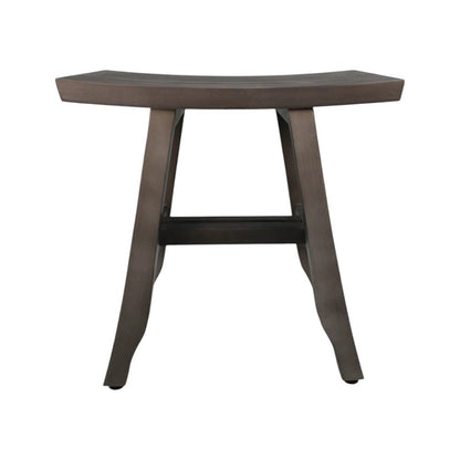 18" Antiqued Gray Teak Rectangular Shower Bench