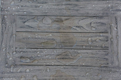 18" Antiqued Gray Teak Rectangular Shower Bench