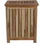 20" Natural Solid Wood Hamper Storage Box