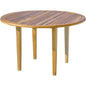 48" Natural Rounded Solid Wood Outdoor Dining Table