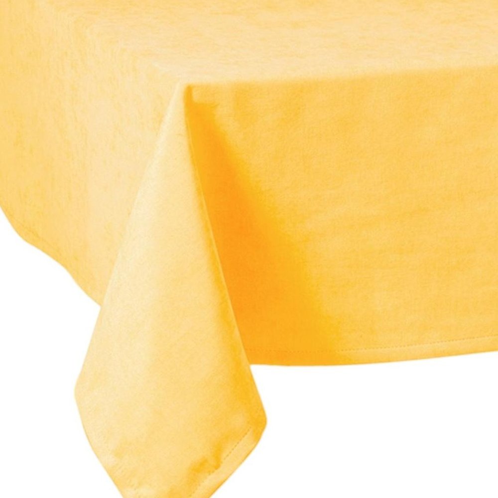 55" X 55" Yellow Polyester Square Tablecloth