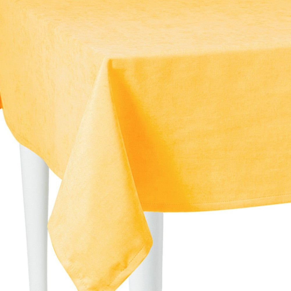 104" Merry Christmas Rectangle Tablecloth In  Yellow