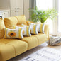 Set of Four 12" X 20" White And Yellow Pumpkin and Sunflowers Floral Fabric Lumbar Throw Pillow Covers