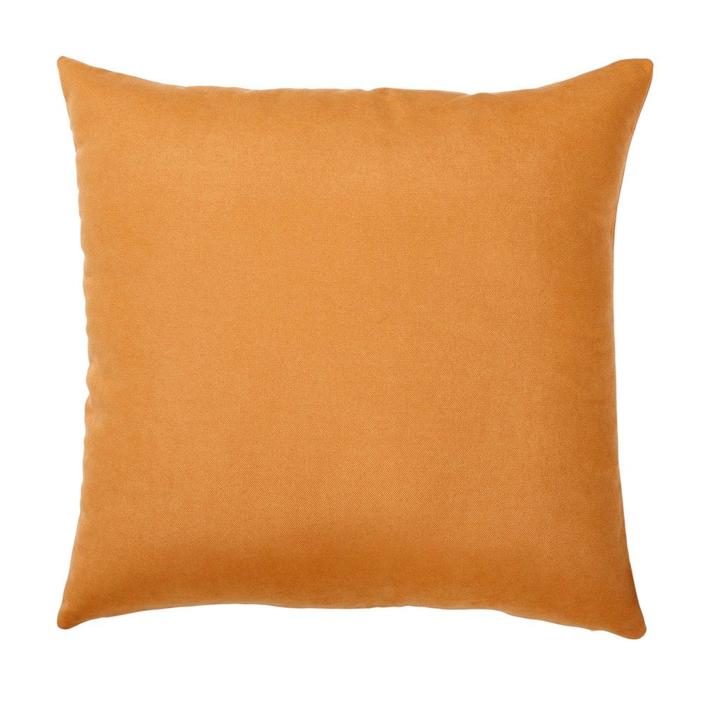 Set of Four 18" Black Orange And White Halloween Pumpkin Text Fabric Throw Pillow Covers