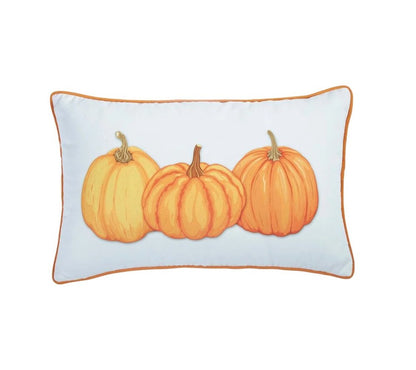 Set of Two 12" X 20" Yellow And White Fabric Lumbar Throw Pillow Covers