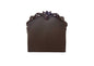Dark Brown and Cherry Blossom Pink Tufted Upholstered Faux Leather No Bed