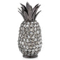 11" Silver Nickel Decorative Pineapple Tabletop Sculpture