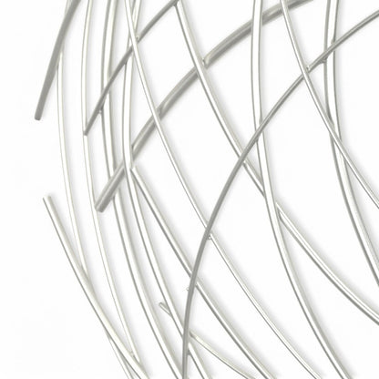 26" X 26" Silver Metal Circle