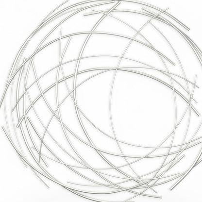 26" X 26" Silver Metal Circle