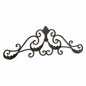 11" X 32" Brown Metal Rustic Scroll Hanging Dimensional Sculpture