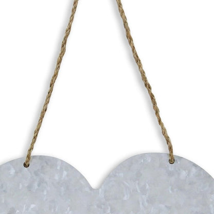 Home Gray Galvanized Cut Out Metal Wall Decor