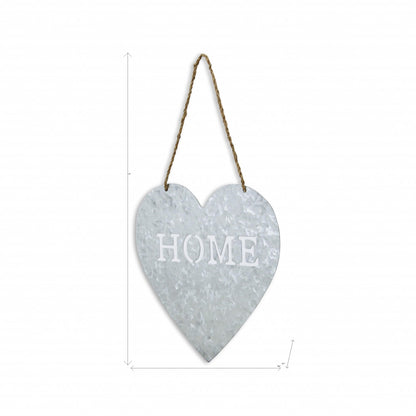 Home Gray Galvanized Cut Out Metal Wall Decor