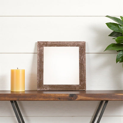 6" x 6" Brown Solid Wood Tabletop Picture Frame