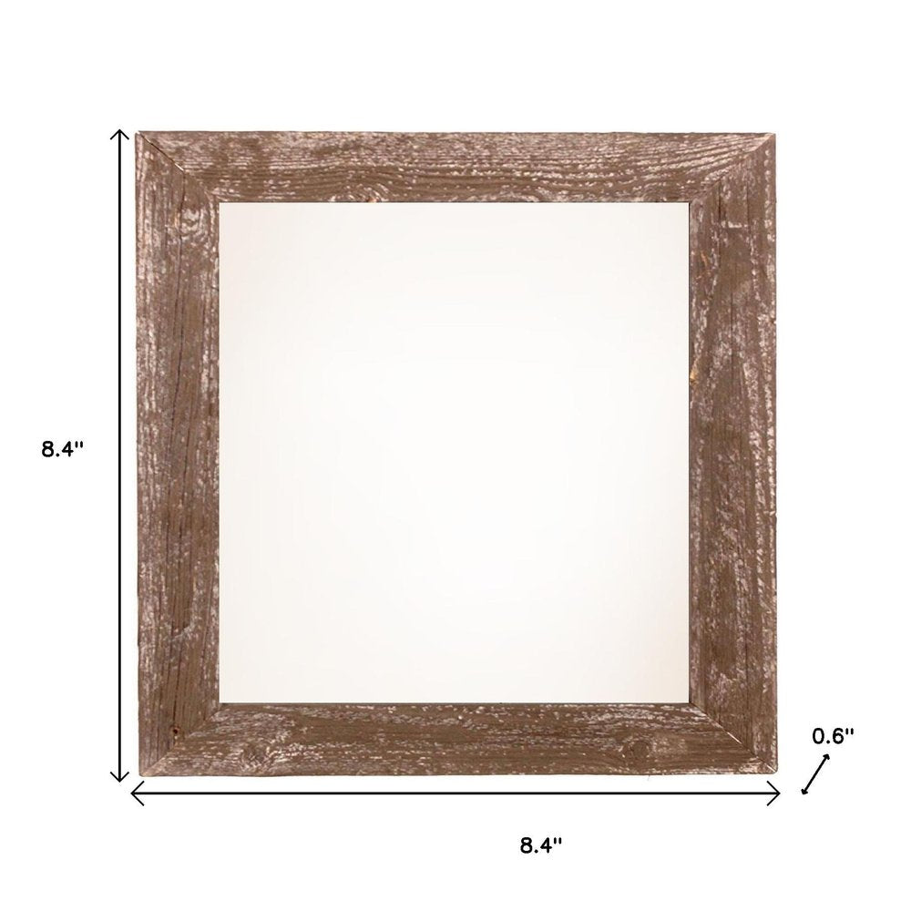 6" x 6" Brown Wood Tabletop Picture Frame