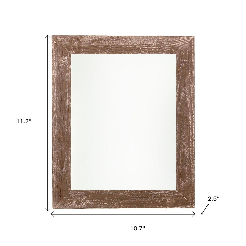 8" x 8" Brown Reclaimed Wood Tabletop Picture Frame