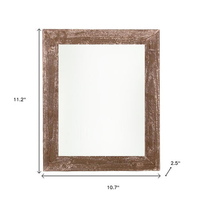 8" x 8" Brown Reclaimed Wood Tabletop Picture Frame