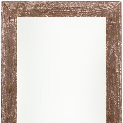 8" x 8" Brown Reclaimed Wood Tabletop Picture Frame