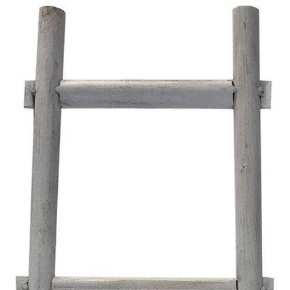 59" X 18" White Wood Hanging Dimensional Sculpture