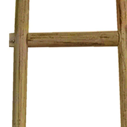 72" X 18" Brown Wood Hanging Dimensional Sculpture