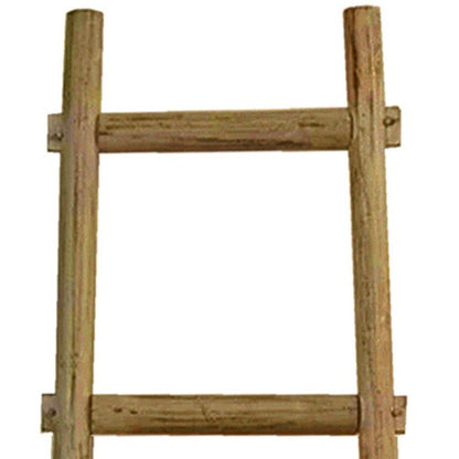 72" X 18" Brown Wood Hanging Dimensional Sculpture