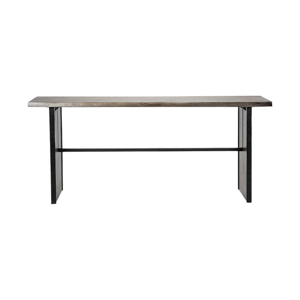 70" Brown Solid Wood Solid Console Table