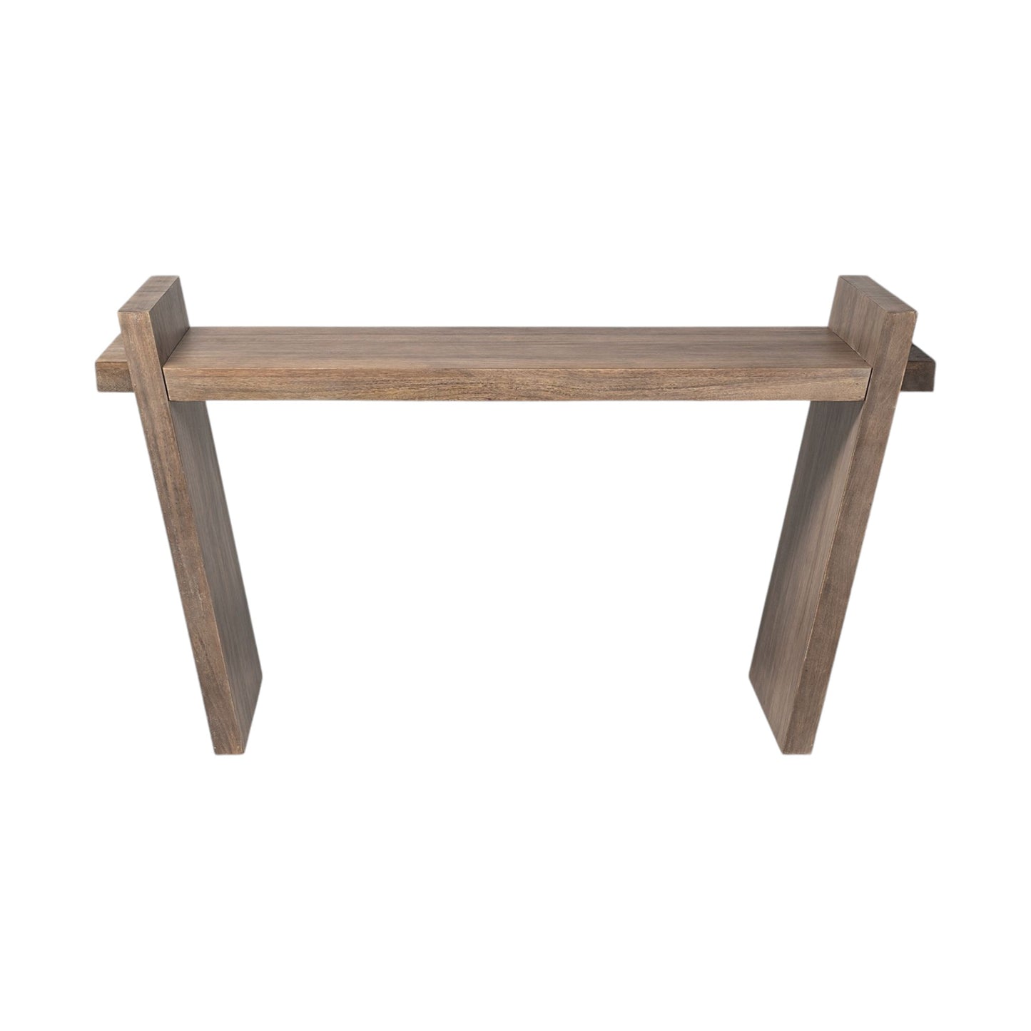 16" Brown Solid Wood Solid Console Table