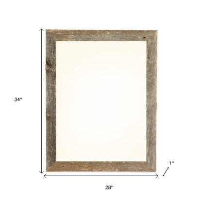 24" x 30" Gray Solid Wood Hanging Picture Frame