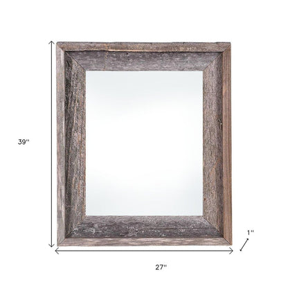 24" x 36" Gray Wood Hanging Picture Frame