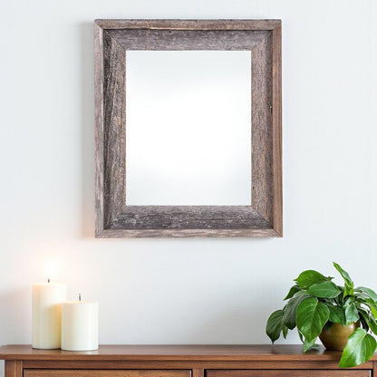 22" x 28" Gray Solid Wood Hanging Picture Frame