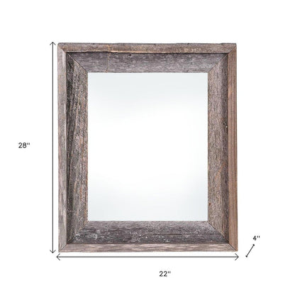 22" x 28" Gray Wood Hanging Picture Frame