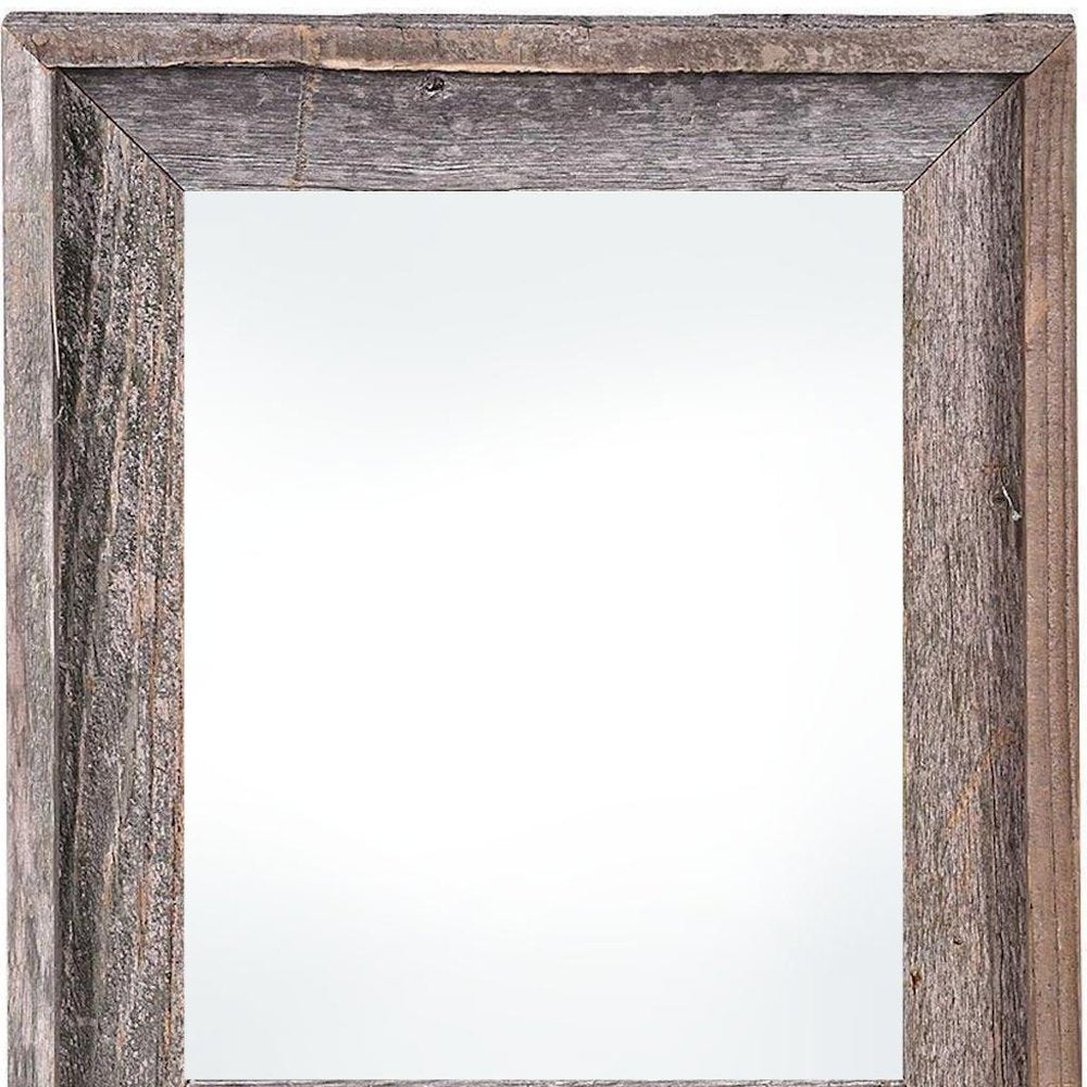 22" x 28" Gray Wood Hanging Picture Frame