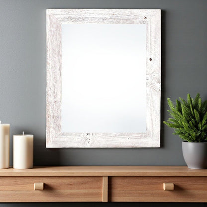 24" x 36" White Wood Hanging Picture Frame