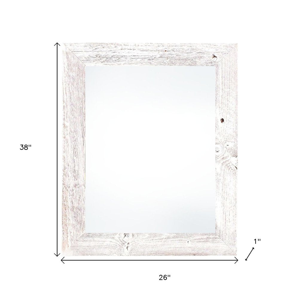 24" x 36" White Wood Hanging Picture Frame