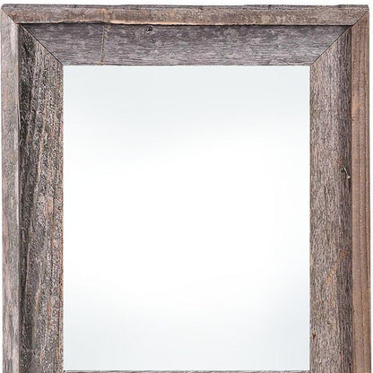 18" x 24" Gray Solid Wood Hanging Picture Frame