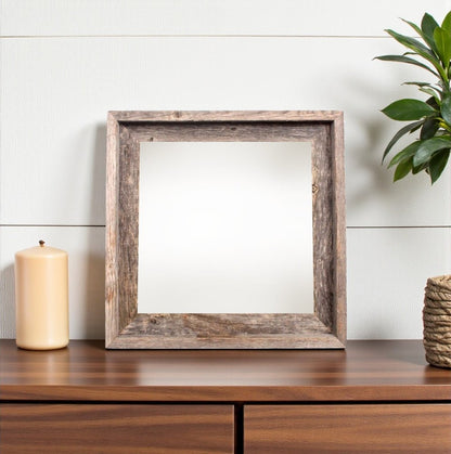 12" x 12" Gray Wood Tabletop Picture Frame
