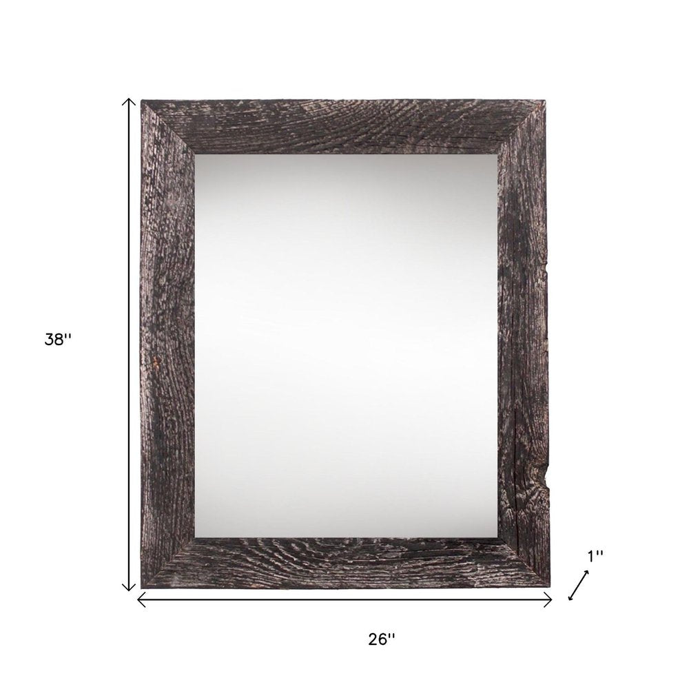 24" x 36" Black Solid Wood Hanging Picture Frame