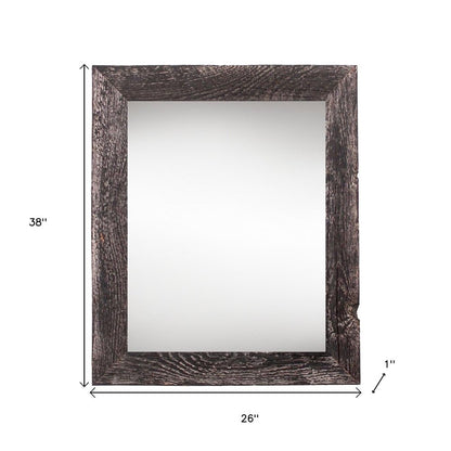 24" x 36" Black Solid Wood Hanging Picture Frame