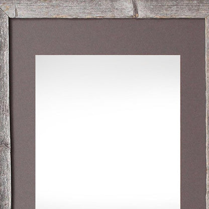 16" x 20" Gray Distressed Solid Wood Hanging Picture Frame